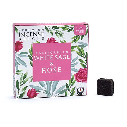 Aromafume incense bricks white sage &amp; rose