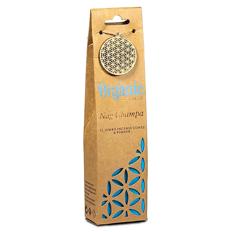 Organic Goodness Nag Champa incense cones + burner