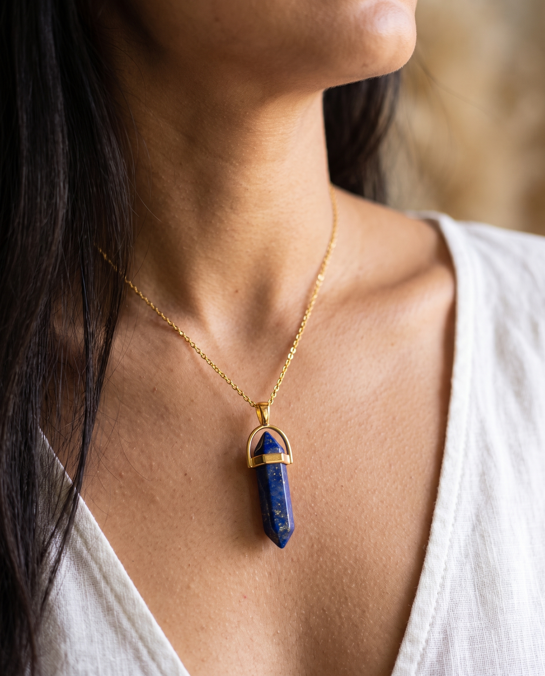 Hänge av lapis lazuli - livsstilsbild
