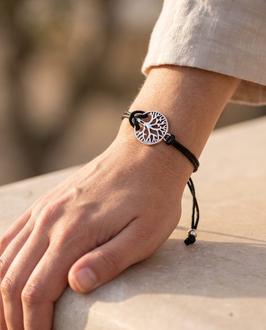 Armband olika motiv justerbart - livsstilsbild